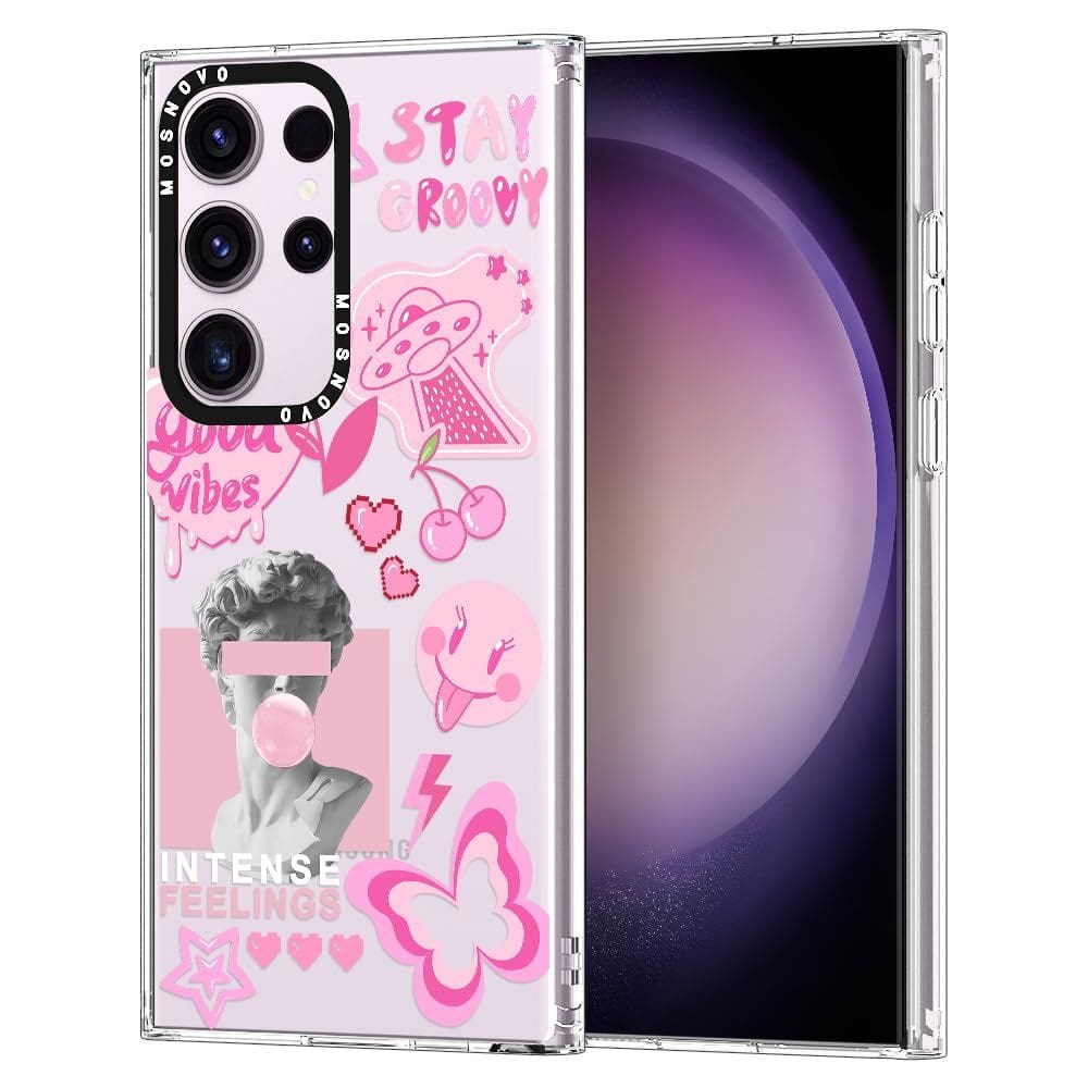 Capa de telefone MOSNOVO para Samsung Galaxy S23 Ultra Pink