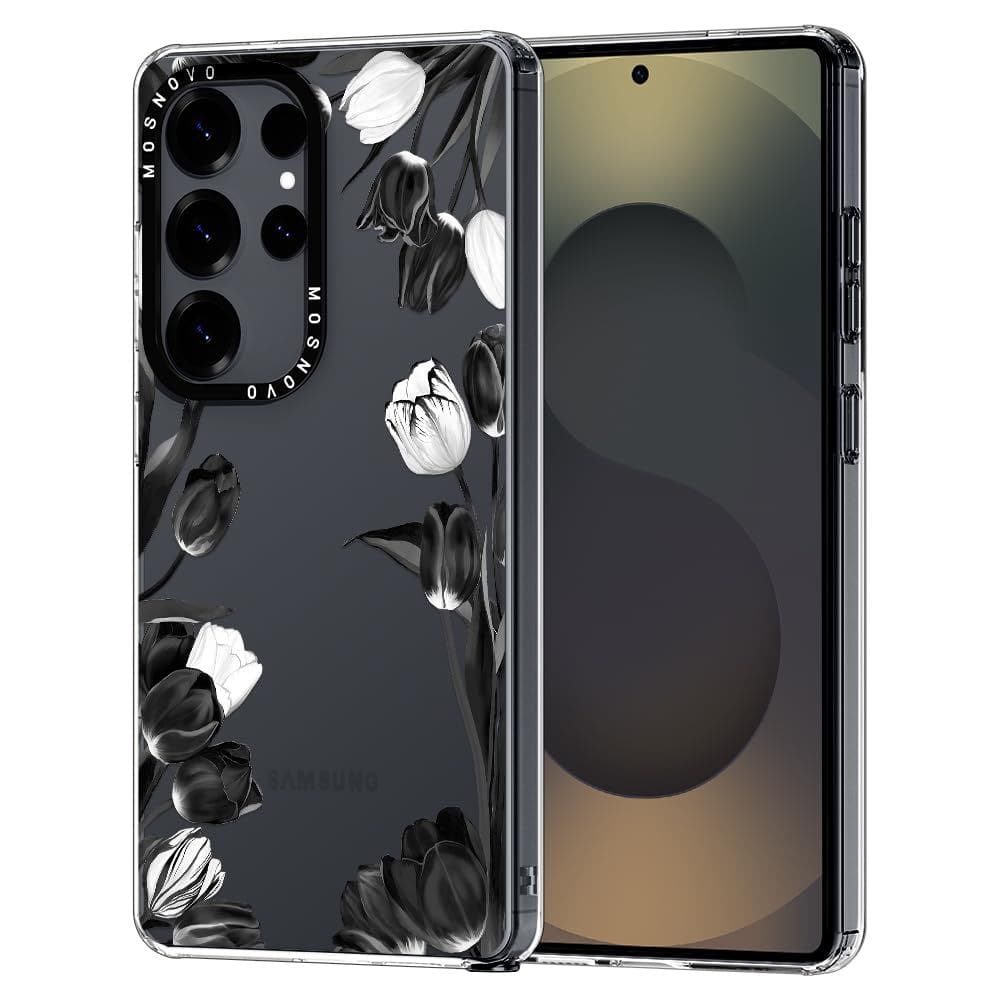 Capa de telefone MOSNOVO para Samsung Galaxy S25 Ultra preta branca