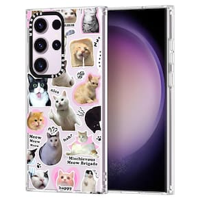 Capa de telefone MOSNOVO para Samsung Galaxy S23 Ultra Cat Brigade