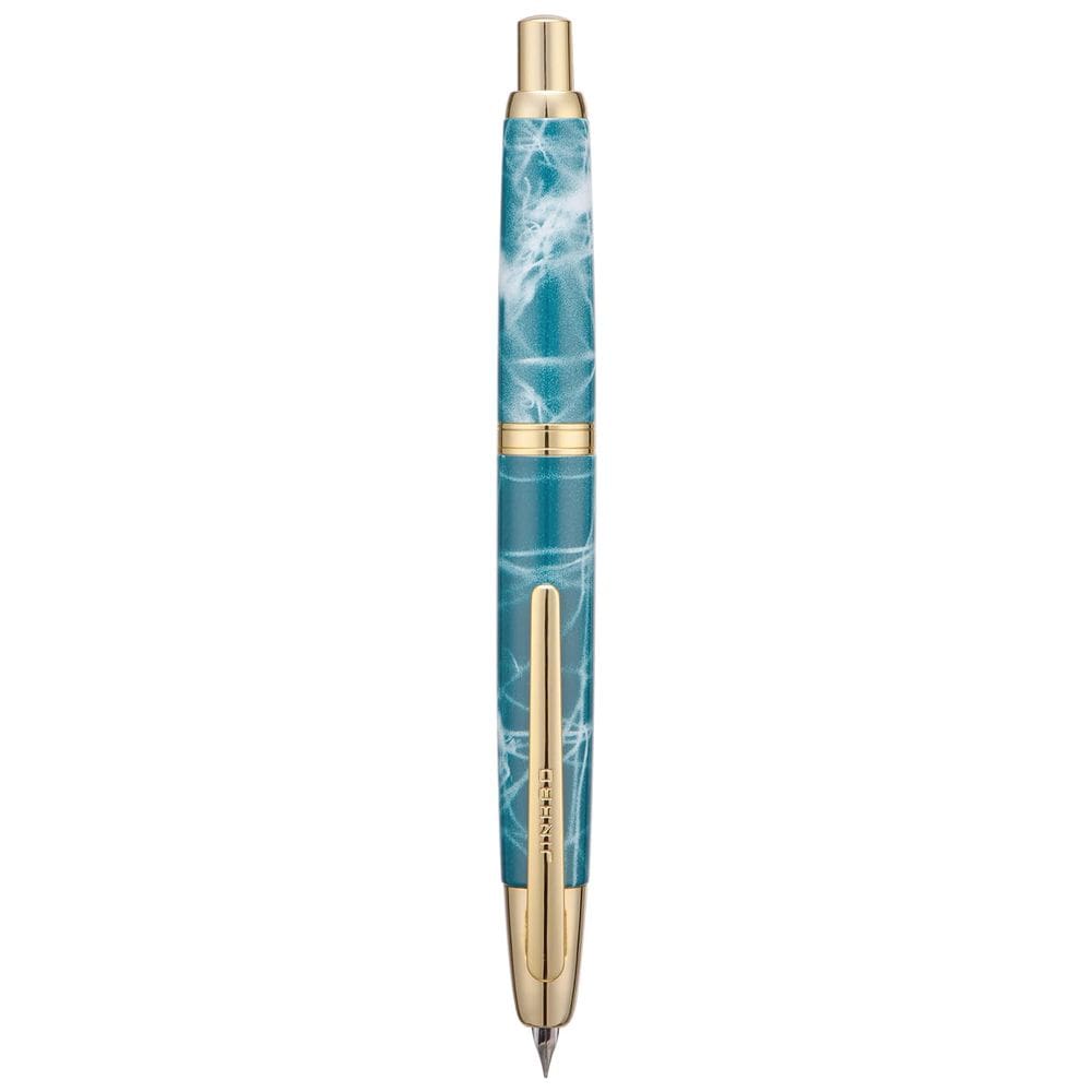 Caneta-tinteiro Jinhao 10 Press Marble Blue Extra Fine Nib