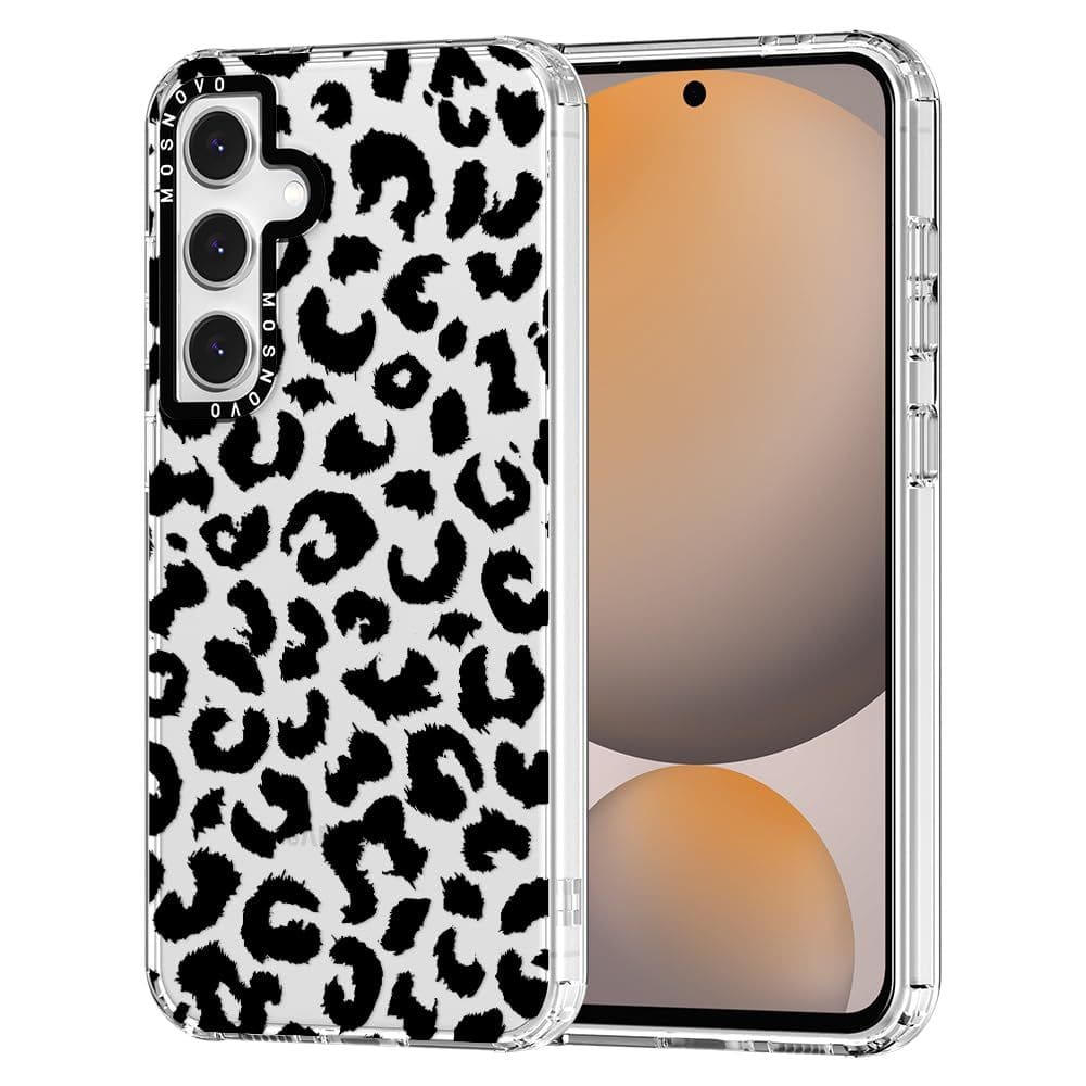 Capa de telefone MOSNOVO para Samsung Galaxy S24 FE Black Leopard