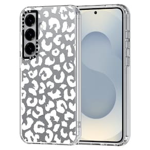 Capa de telefone MOSNOVO para Samsung Galaxy S25 Plus White Leopard