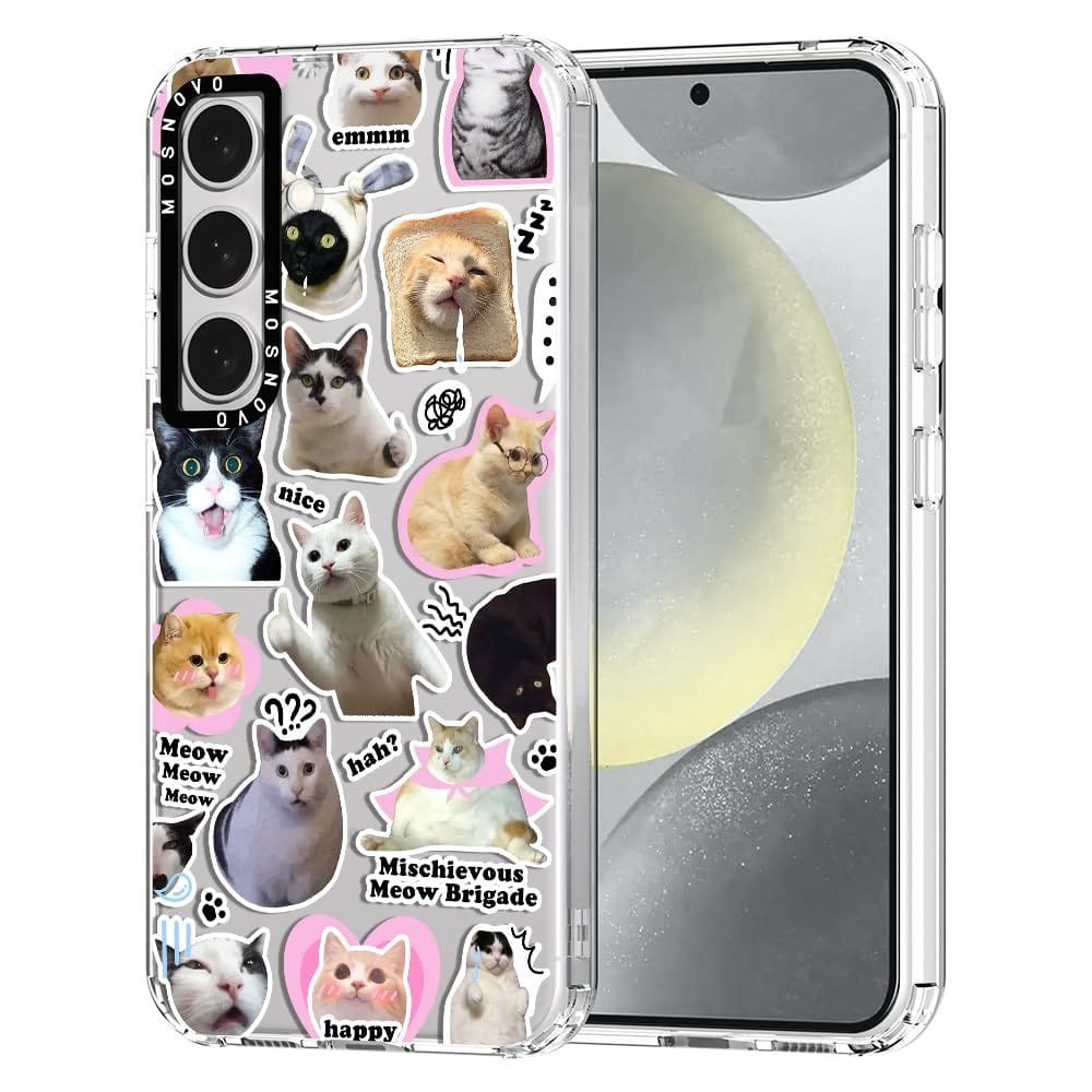 Capa de telefone MOSNOVO para Samsung Galaxy S24 Plus Cat Brigade