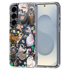 Capa de telefone MOSNOVO para Samsung Galaxy S25 Space Cat Design