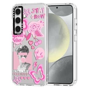 Capa de telefone MOSNOVO para Samsung Galaxy S24 Plus Pink Culture