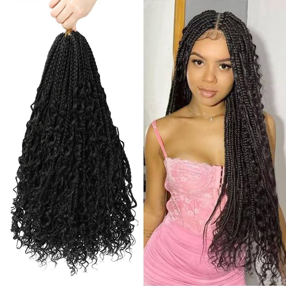 Crochet Box Braids FIRSTCYH HAIR de 16 polegadas para mulheres negras