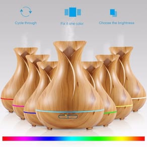 Difusor Aromatizador Umidificador Ultrassônico Com Led 7 cores Capacidade 400ml