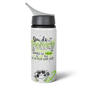 Garrafa Squeeze NK Funny Signos - Sou de Sagitário - 600ml