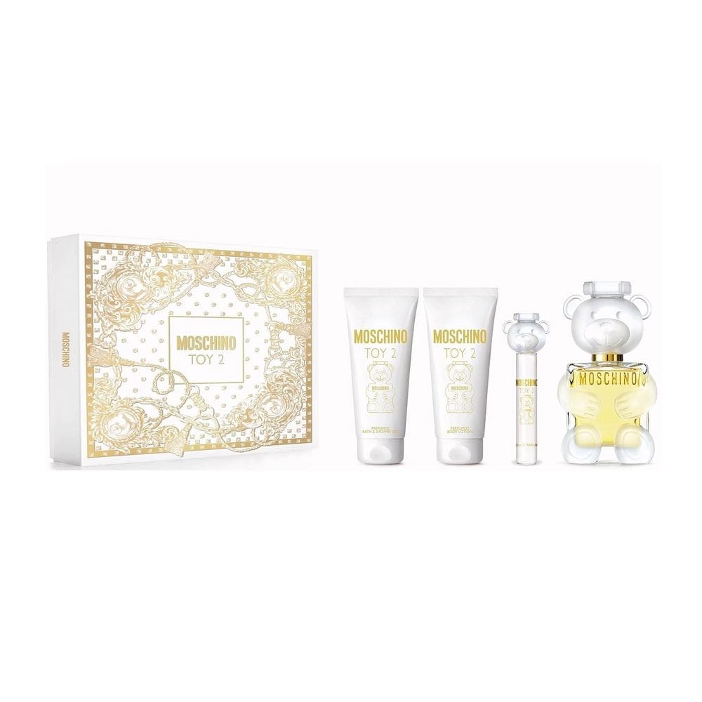 Conjunto de 4 peças Perfume Moschino Toy 2 para mulheres Eau de Parfum