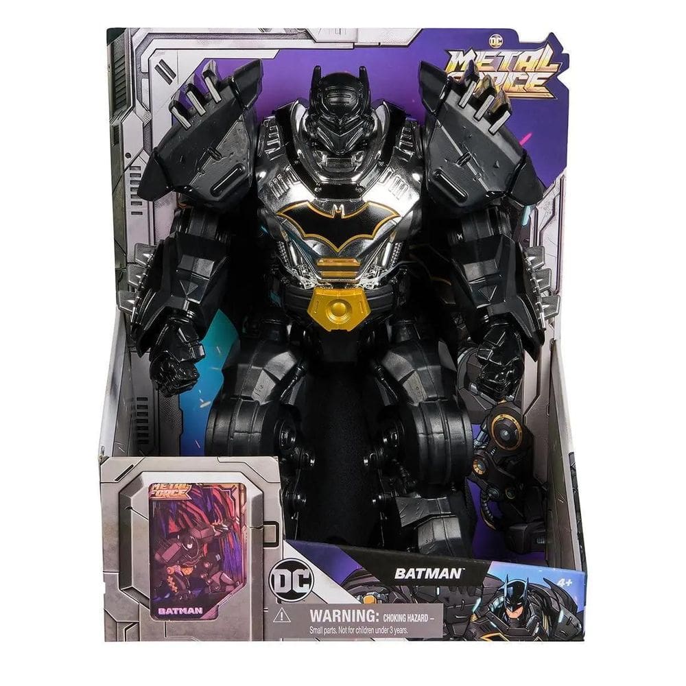 Boneco Batman De 30Cm Metal Force - Dc Comics 4188