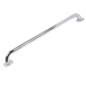 Barra de Apoio Inox 80cm Idoso Cadeirante Deficiente Box Banheiro Corrimao Segurança Acessibilidade Evita Queda Suporte
