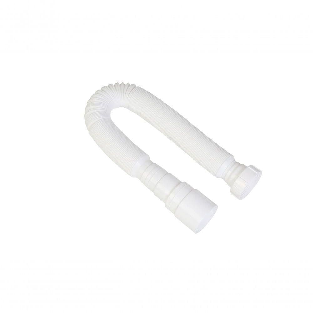 Sifão Sanfonado Longo 150 Cm Branco - Krona