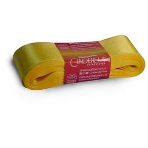 Fita De Cetim 38Mm Com 10 Metros Amarelo Canário
