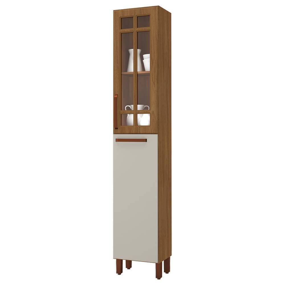 Paneleiro Monza 40cm 2 Portas com Vidro Incolor - Indékes
