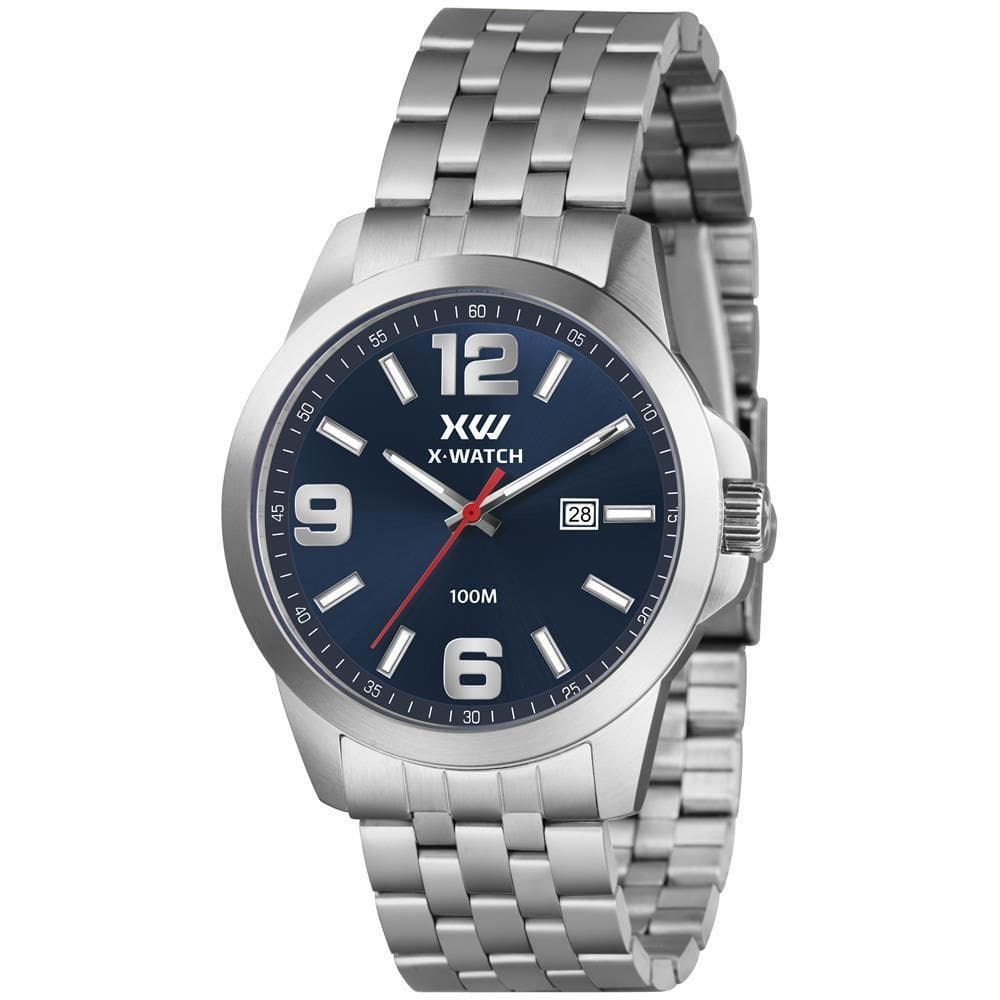 Relógio X-Watch Masculino Ref: Xmss1064 D2Sx Casual Prateado