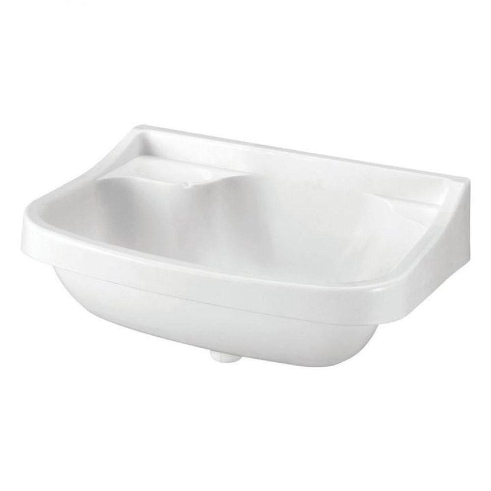 Lavatório Branco De Plástico 36 Cm X 26 Cm - Krona