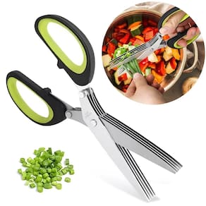 Tesoura de Cozinha 5 Lâminas em Inox Temperos
