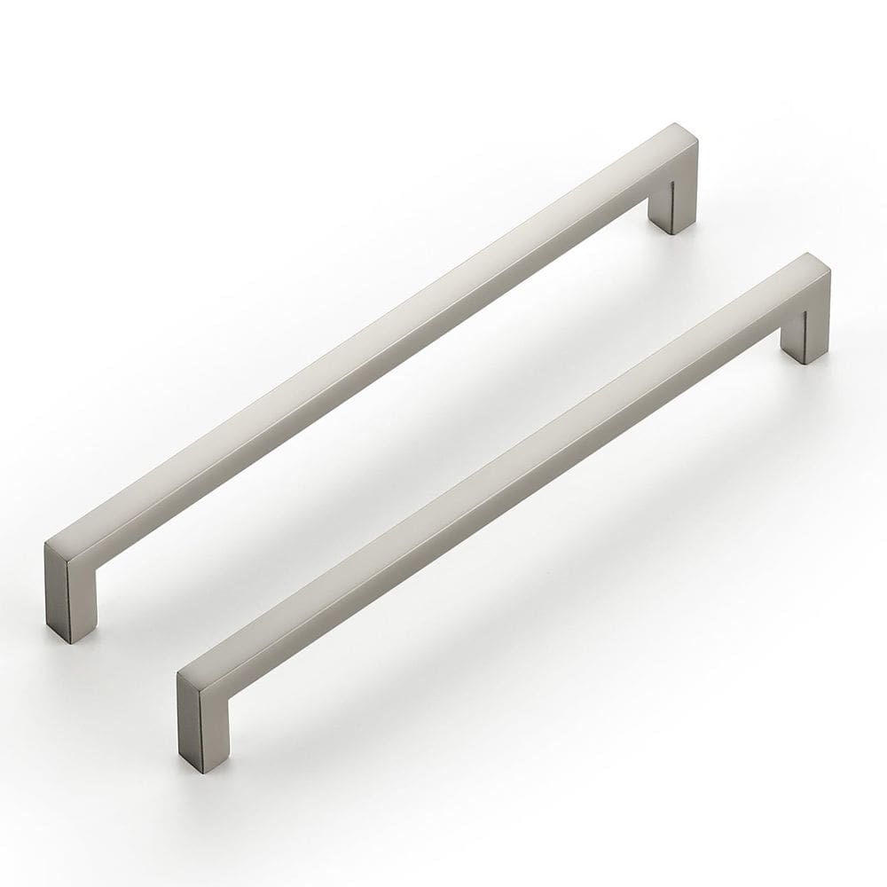 Alças de gaveta Ravinte Slim Square Bar, 192 mm, níquel, pacote com 5