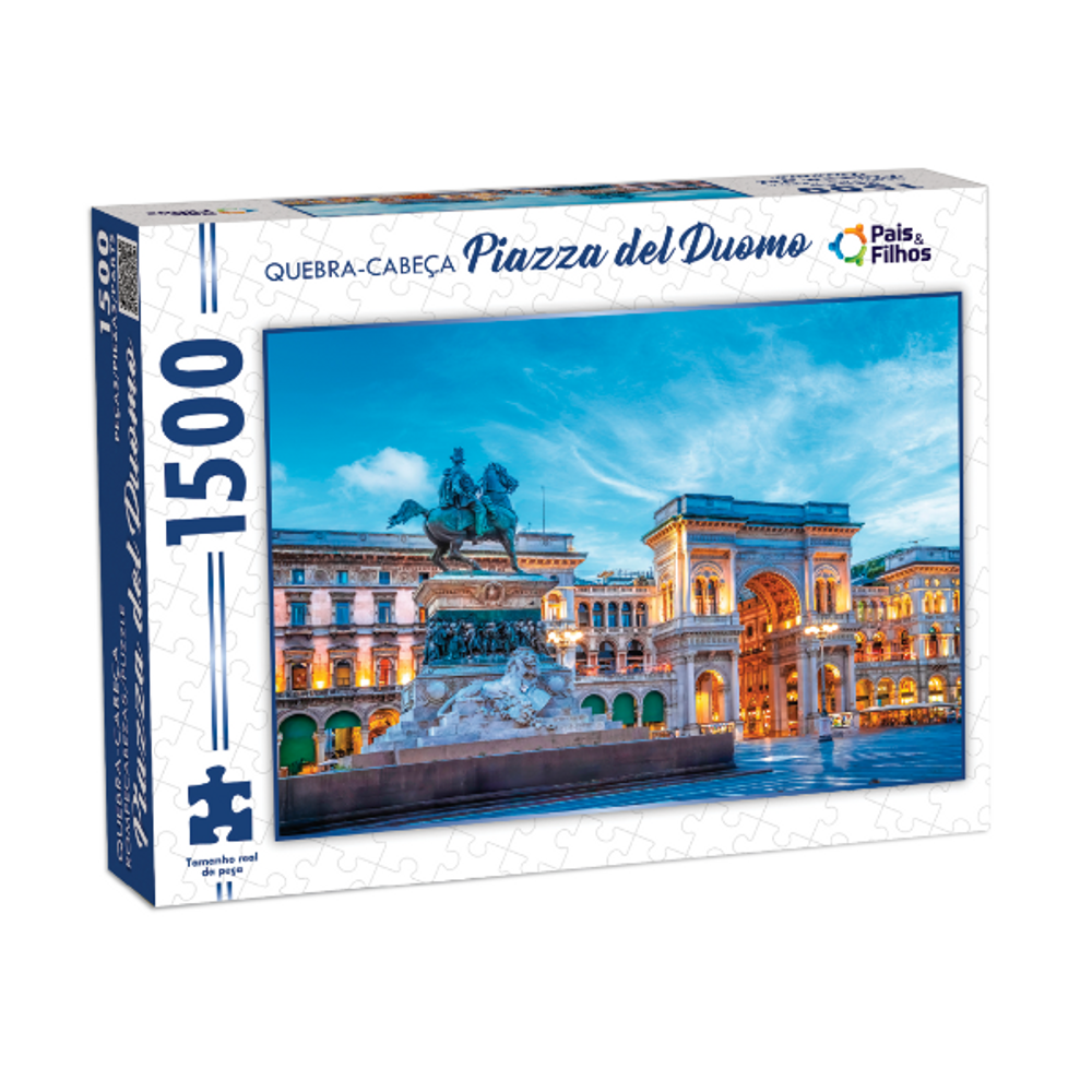 Quebra Cabeça 1500 Peças Colorido Piazza Del Duomo Puzzle