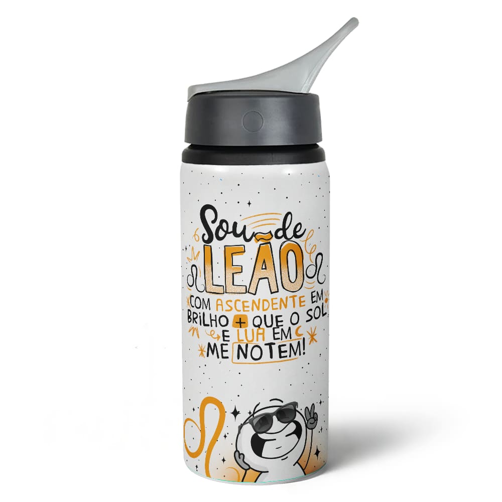 Garrafa Squeeze NK Funny Signos - Sou de Leão - 600ml