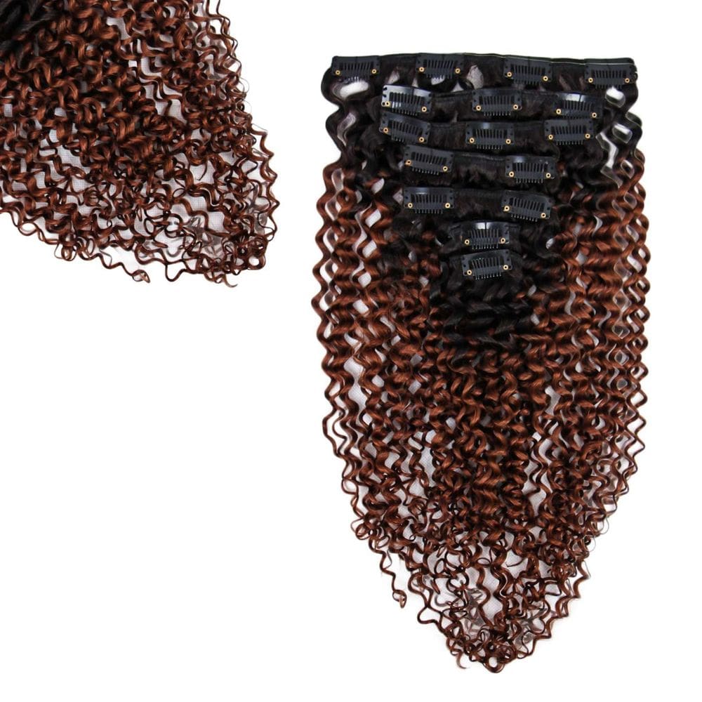 Extensões Clip In SIYUSI Kinky Curly 100% Brazilian Remy Hair