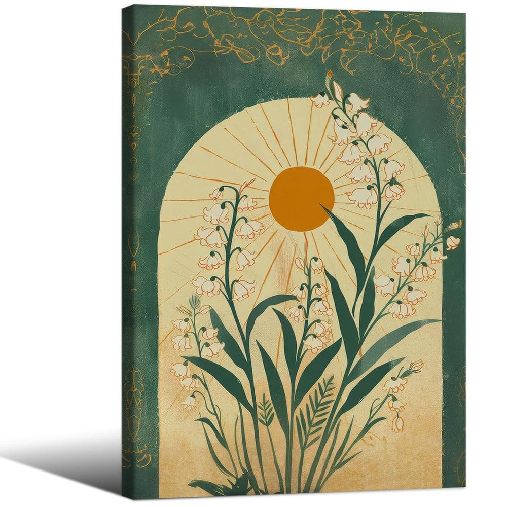 Pôster de arte de parede Medpol Nature Green Lily of The Valley 40x60cm