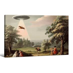Pôster de arte de parede Haitunone UFO Trippy Victorian 40x60cm