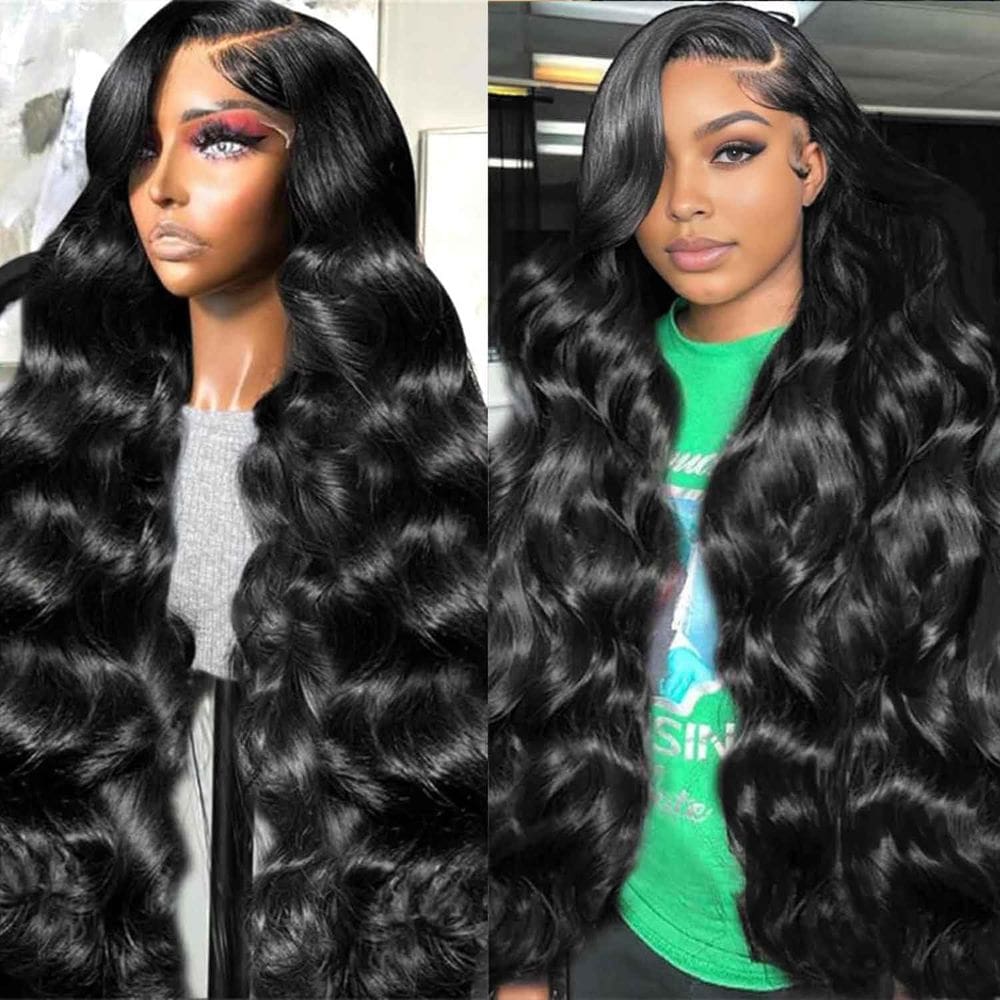 Perucas frontais de renda DSMOW 66 cm 200% Density Body Wave HD Lace
