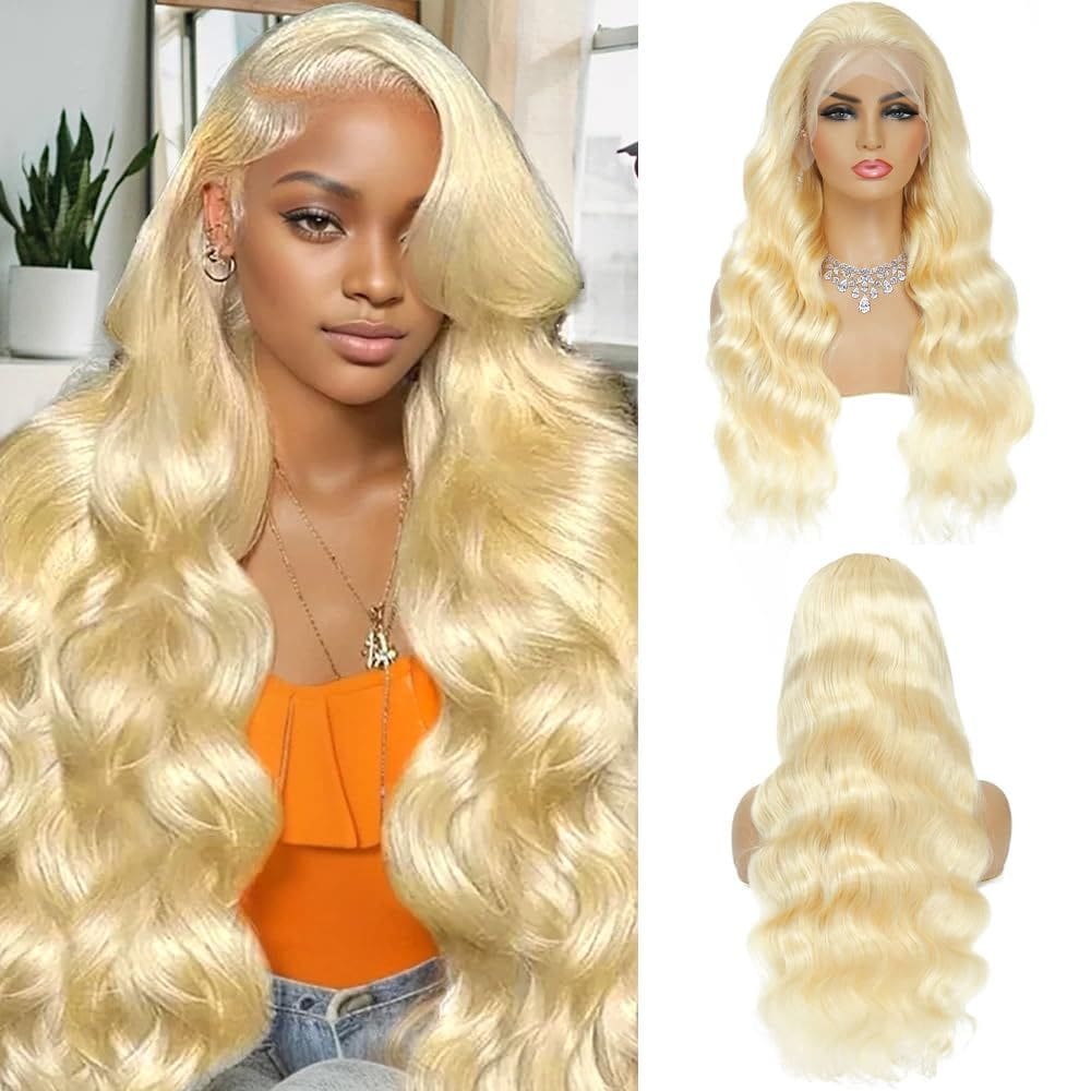 Peruca frontal de renda Waimro 613 Cabelo humano 210 densidade 56cm