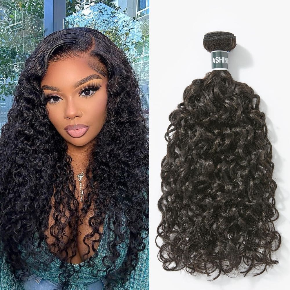 Pacote de cabelo ASHINE Deep Curly Water Wave Cambodian Raw 22 polegadas
