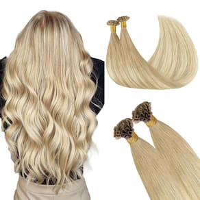 Extensões de cabelo GOO GOO U Tip 18 polegadas 50 g 50g Natural Blonde