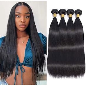 Pacotes de cabelo TNICE Straight 30 35 40 45 cm 100% cabelo virgem