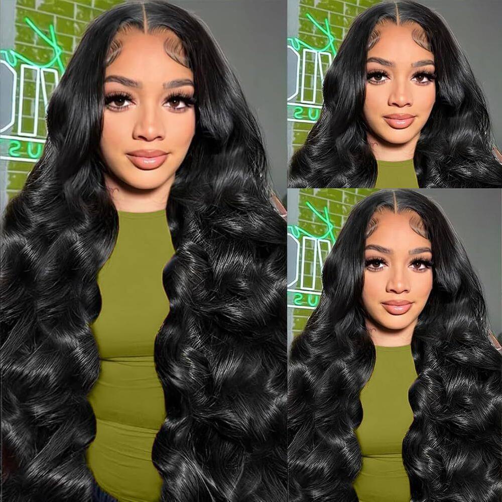 A peruca parece agora 66 cm, cabelo humano, 13x6, renda frontal, densidade 200