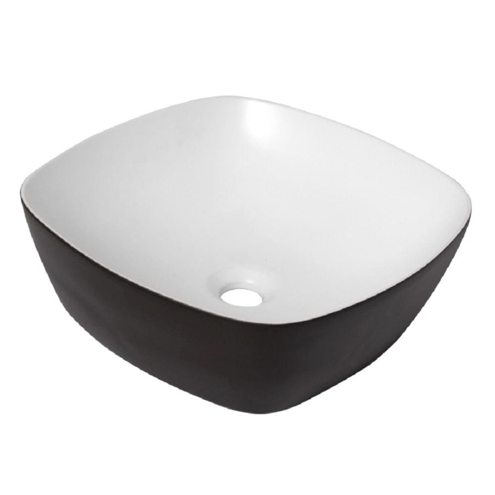 Cuba De Apoio Lexxa Black Fosco e Branco 40,5x40,5 Lx500bw