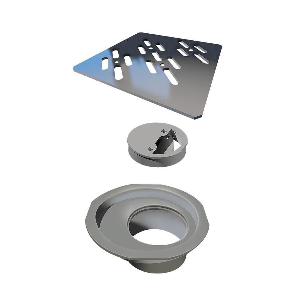 Grelha Para Caixa Sifonada Novii 10cm Inox Ralo Linear 4021