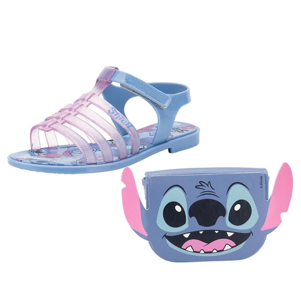 Kit Sandália Infantil Stitch Clutch E Stitch Clutch Bag Grendene Kids 23199