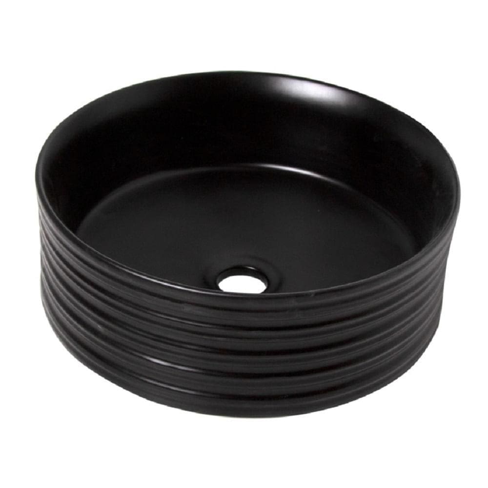 Cuba Redonda Lexxa Black Fosco 38,5 x 38,5 x 13,5 Lx522b