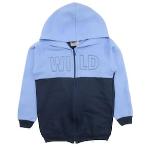 Conjunto Infantil Menino Moletom Flanelado Zíper Touca Wild