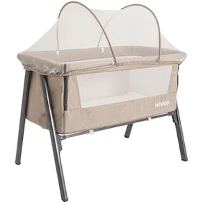 Berço Portátil Kiddo Lazy Lado a Lado Melange Cappuccino