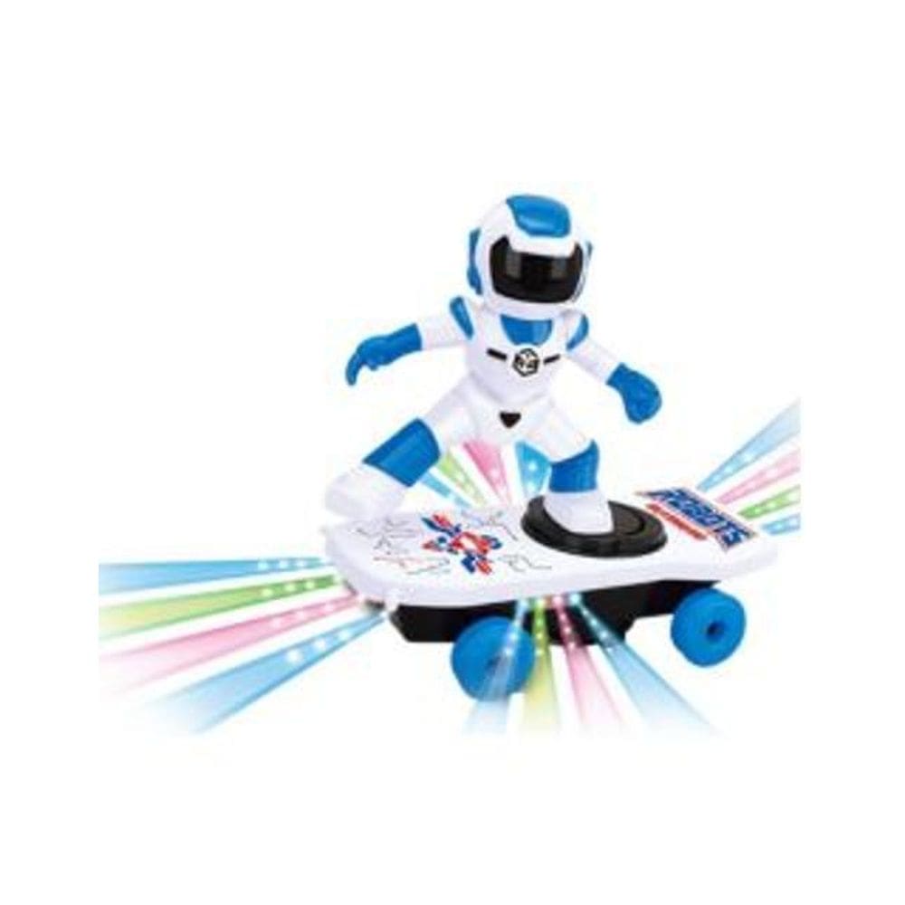 Brinca Brilha Skate Robô - Com Luz 1 Unidade