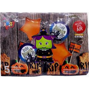 Balão Festa Halloween 7 1 Kit De Balões Com 5 Unidades
