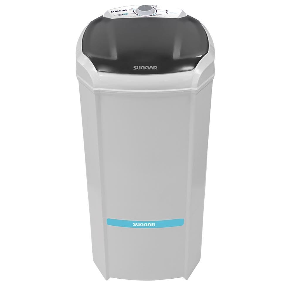 Tanquinho de Lavar Roupa 15kg Suggar LavaMax Eco Semiautomática Branco 220V - LE1522BR