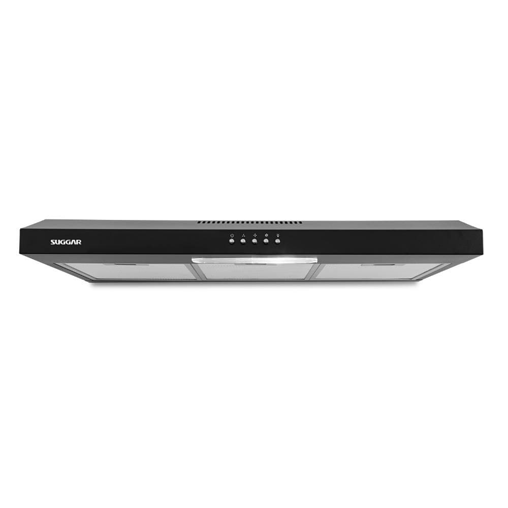 Depurador de Ar Slim 80cm Suggar DPS181PT com 3 Velocidades e Dupla Filtragem Preto 127V