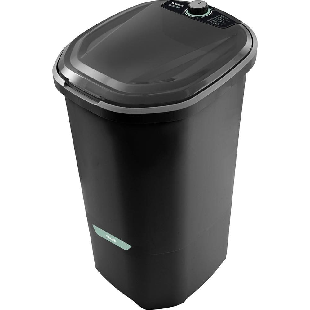 Tanquinho de Lavar Roupa 10kg Suggar Neo Max Eco Semiautomática com Timer Preto 127V - LE1011PT