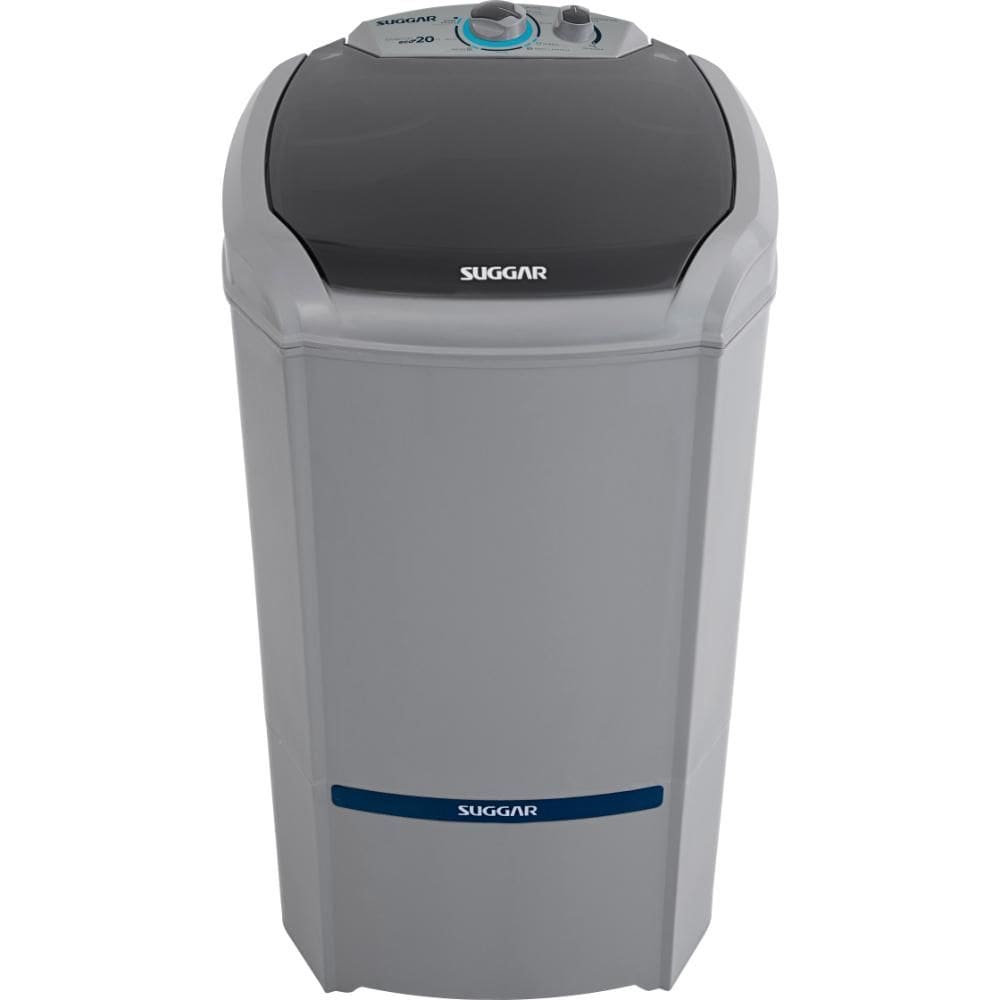 Tanquinho de Lavar Roupa 20kg Suggar LavaMax Eco Semiautomática com Timer Prata 127V - LE2001PR