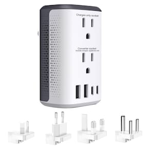 Conversor de tensão KWK 2000W 220V a 110V com plugue universal
