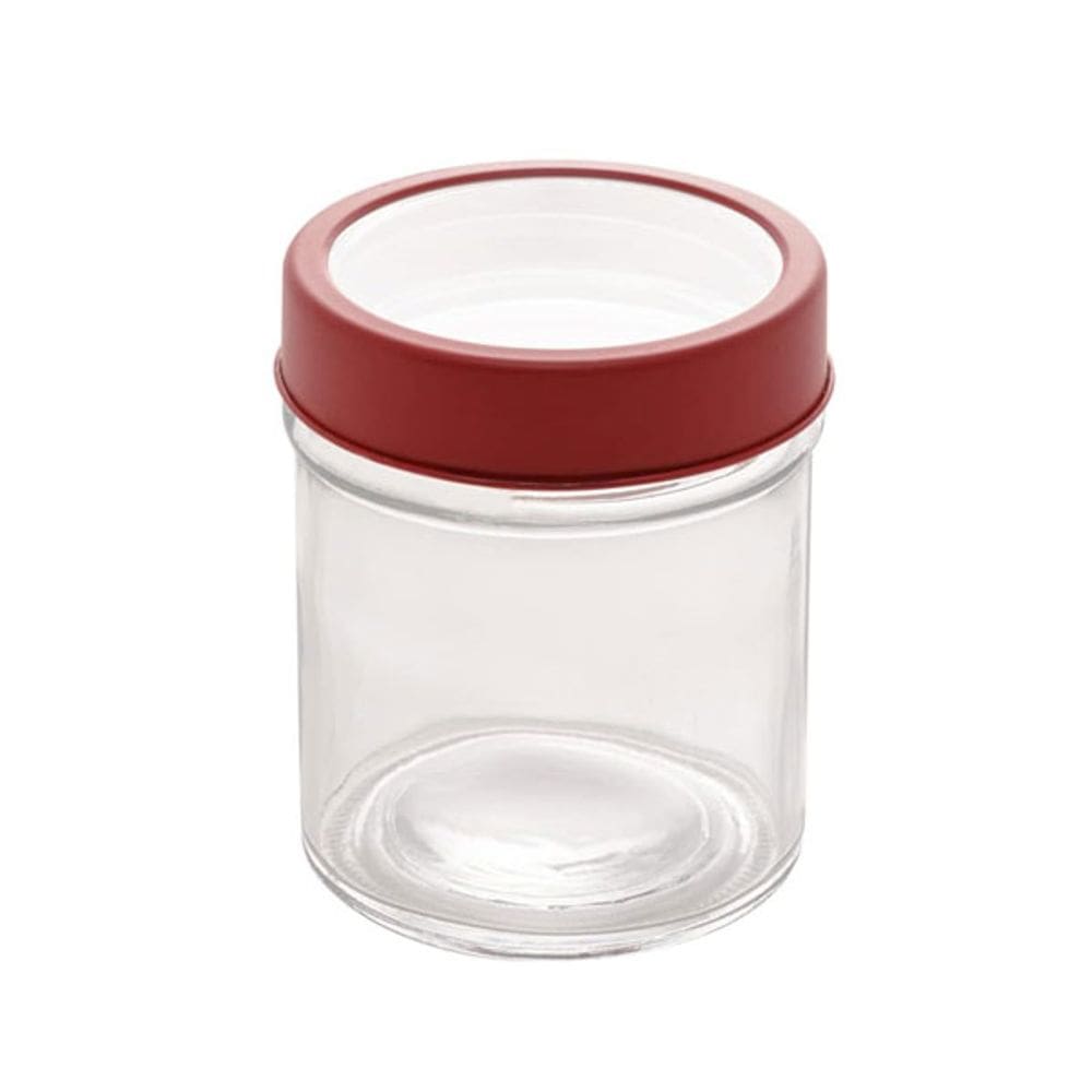 Pote Vidro Tampa de Metal Gran Gastro Vermelha 350ml  LYOR