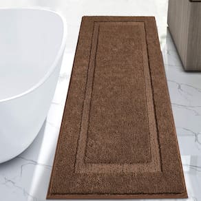 Tapete de banheiro SHACOS Super Soft 61x152cm marrom
