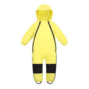 Macacão impermeável para crianças HAPIU Kids Toddler amarelo 12M