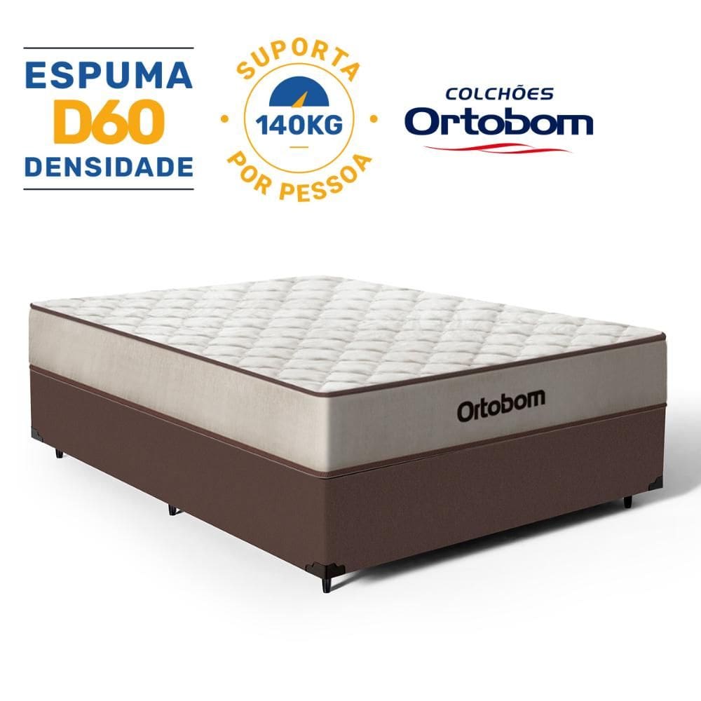 Cama Box com Colchão de Espuma D60 Double Face Force Dream - Ortobom Casal 138cm